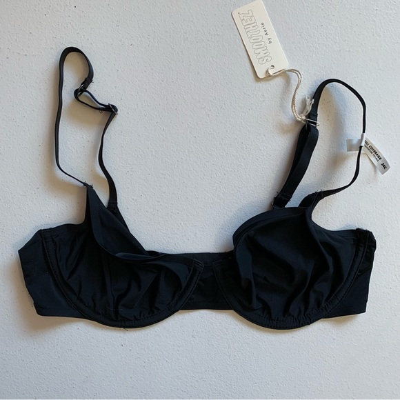aerie Other - Smoothez by Aerie Lightweight Black Unlined Sheer Underwire Bra 34C NWT